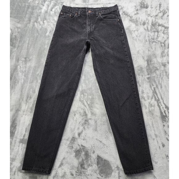 Vintage Levi's Jeans Mens W32* L34 Black 550 Relaxed Fit Tapered Leg Casual - Picture 1 of 13